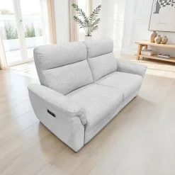 Power Reclining Sofa Beige Outlet