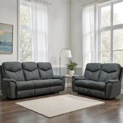 MINHAS Power Reclining Sofa - Grey