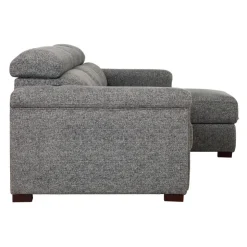 Power Sectional Bed with Sliding Seats and Storage Chaise Grey Sale