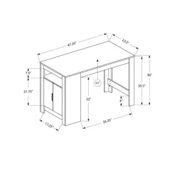 Monarch Pub Table 48" White Hot