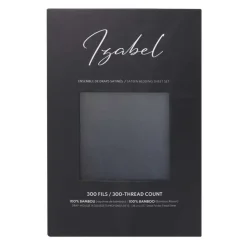Queen Bamboo Bed Sheet Set - Charcoal Grey Discount