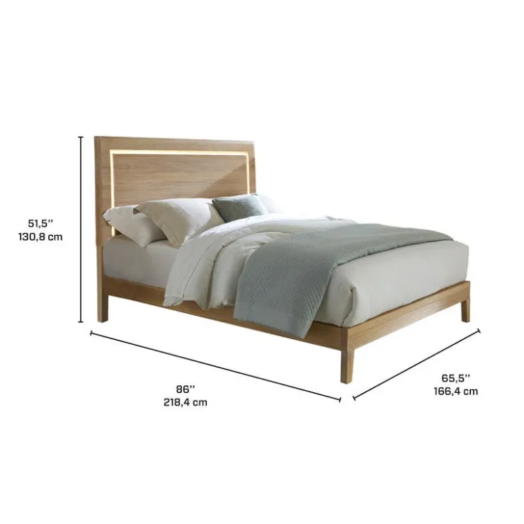 Queen Bed (60") Natural Best