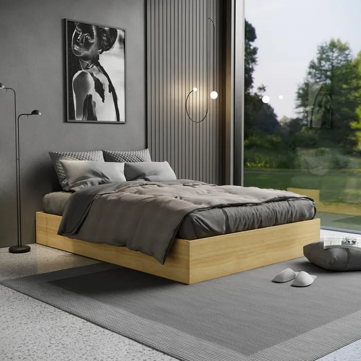 Queen Bed (60") Natural Sale