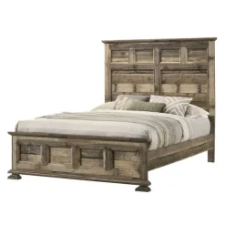 Queen Bed (60") Rustic Beige Discount