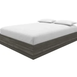 Nexera Queen Bed (60") - Grey Oak Outlet