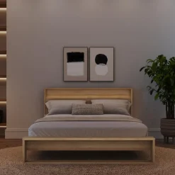 Nexera Queen Bed and Headboard with Lighting (60