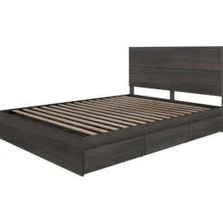 Nexera Queen Bed with 3-Drawer Storage (60