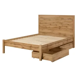 Meubles South Shore Queen Bed with 2-Drawer Storage and Headboard (60") - South Shore Hot