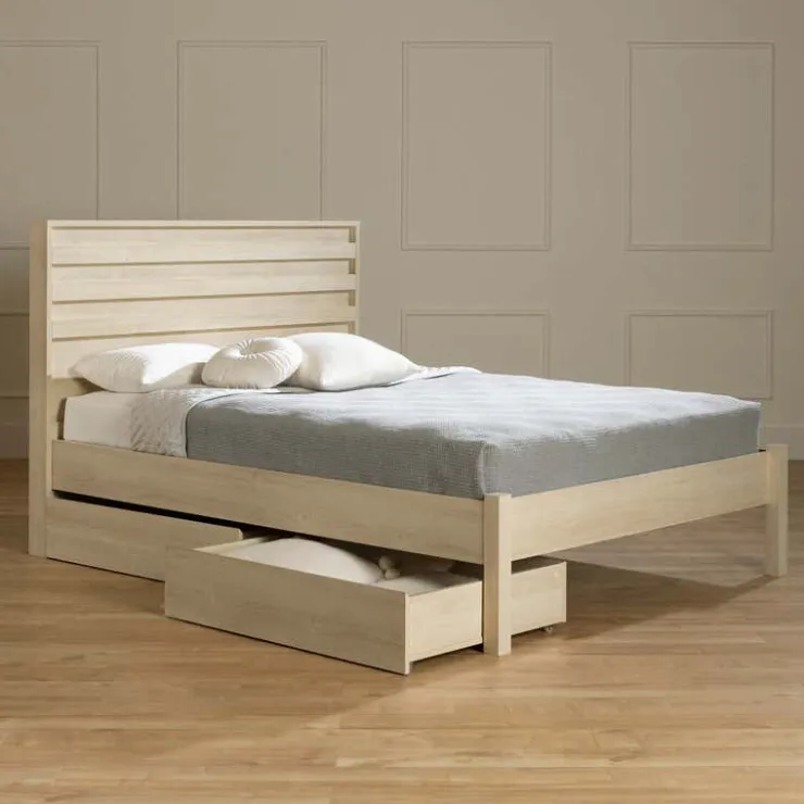 Meubles South Shore Queen Bed with 2-Drawer Storage and Headboard (60") - South Shore Outlet