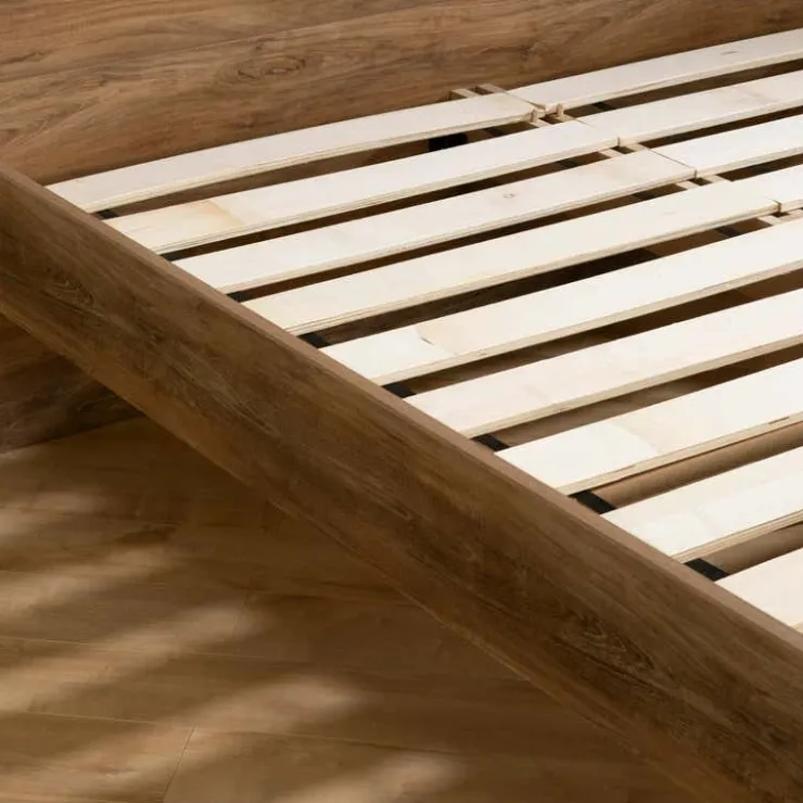 Meubles South Shore Queen Bed with Headboard (60") - South Shore Natural Mango Wood Sale