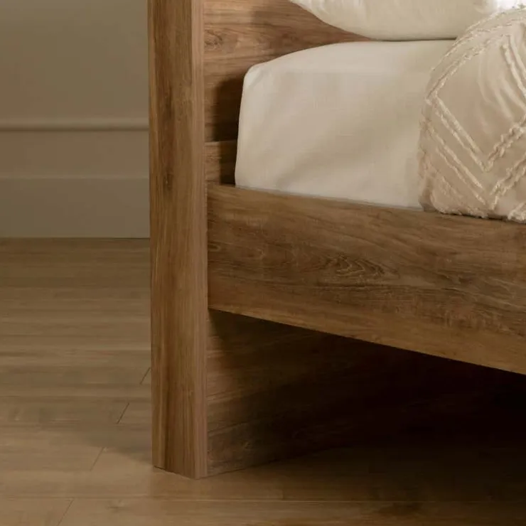 Meubles South Shore Queen Bed with Headboard (60") - South Shore Natural Mango Wood Sale