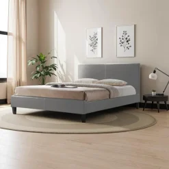 Queen Bed with Headboard (60