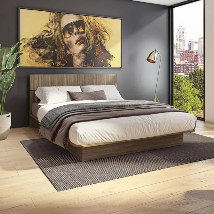 SUA-V Queen Bed with Headboard (60") Fashionista Sale