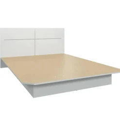 SUA-V Queen Bed with Headboard (60") White Outlet