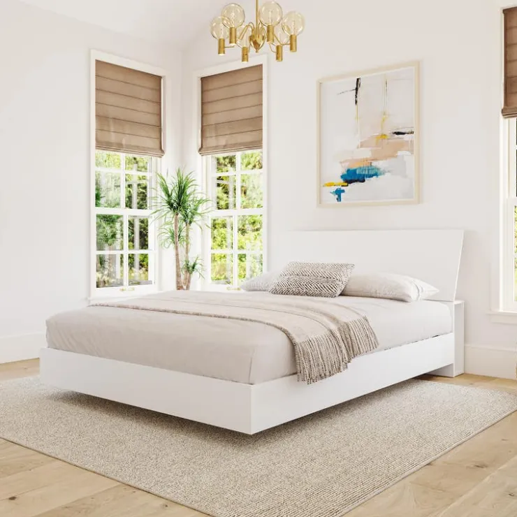 Nexera Queen Bed with Headboard (60") - White Online