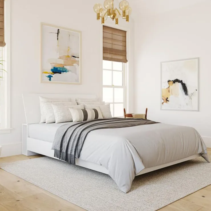 Nexera Queen Bed with Headboard (60") - White Online