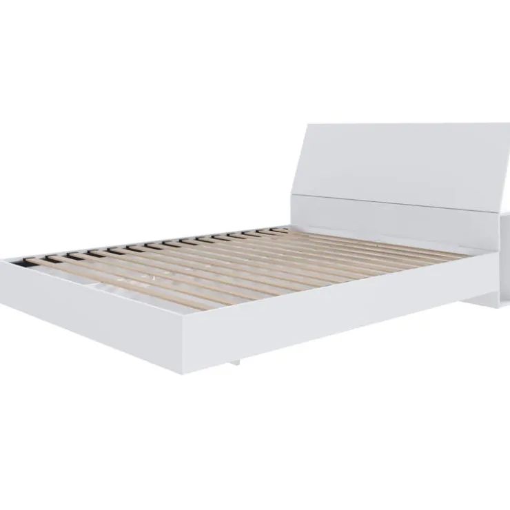 Nexera Queen Bed with Headboard (60") - White Online