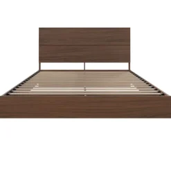 Nexera Queen Bed with Headboard (60") - Walnut Clearance
