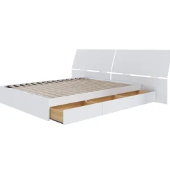 Nexera Queen Bed with Headboard (60") - White Sale