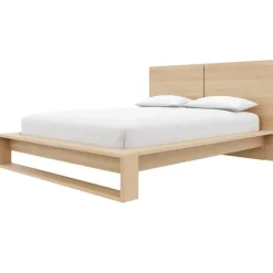 Nexera Queen Bed with Headboard (60") - Natural Blonde Oak Online