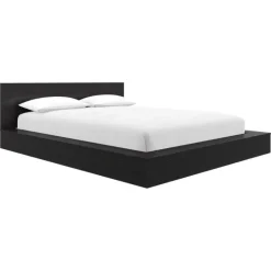Nexera Queen Bed with Headboard (60") - Black Karisma New
