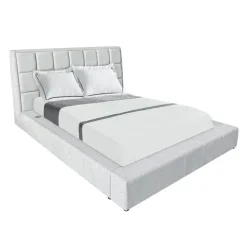 Queen Bed with Reading Lights and Console (60