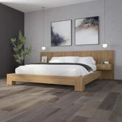 SUA-V Queen Bed with Wall Units and Nightstands (60