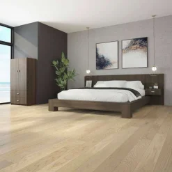 SUA-V Queen Bed with Wall Units and Nightstands (60