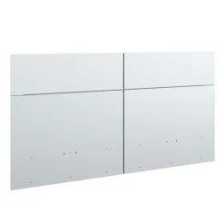 SUA-V Queen Bed with Wall Units and Nightstands (60") White