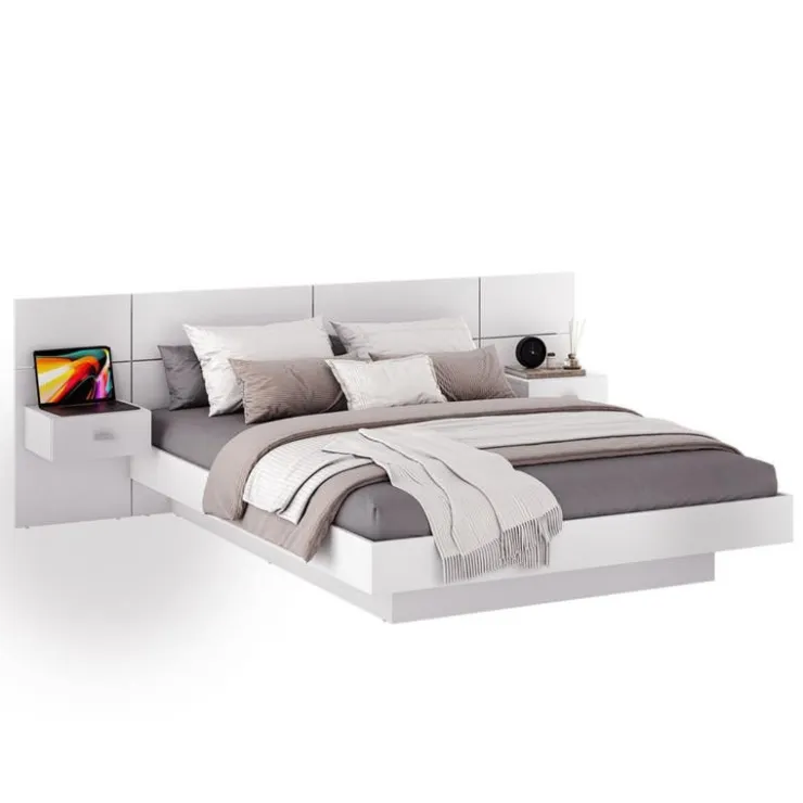 SUA-V Queen Bedroom Set (60") - 5 pcs White Clearance