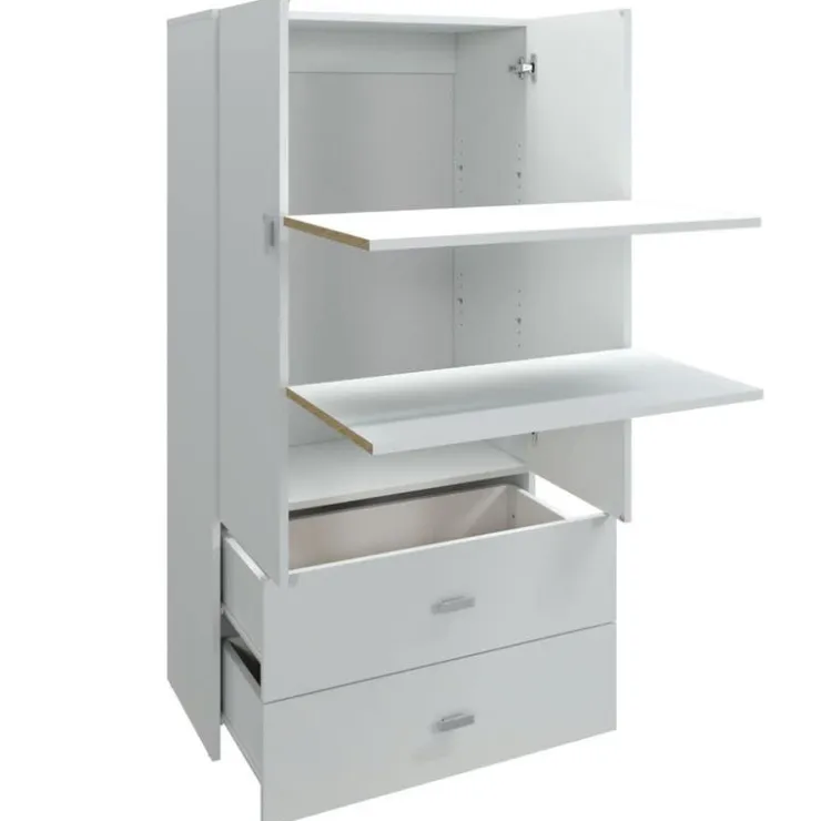 SUA-V Queen Bedroom Set (60") - 5 pcs White Clearance