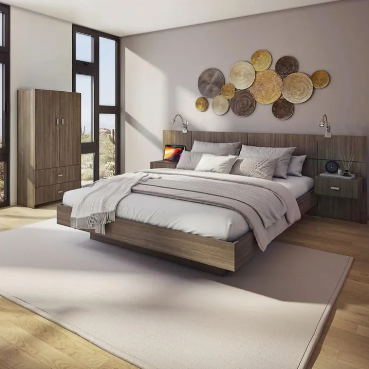 SUA-V Queen Bedroom Set (60") - 5 pcs Fashionista Online