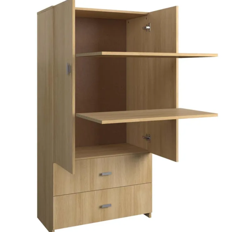 SUA-V Queen Bedroom Set (60") - 5 pcs Natural Discount