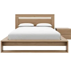 Nexera Queen Bedroom Set (60") - 3 pcs - Brown Oak Hot