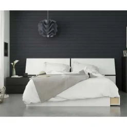 Nexera Queen Bedroom Set (60") - 3 pcs - Black and White Discount