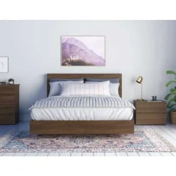 Nexera Queen Bedroom Set (60") - 3 pcs - Brown Online