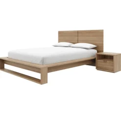 Nexera Queen Bedroom Set (60") - 3 pcs - Brown Oak Hot