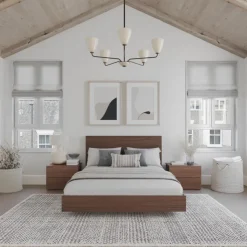 Nexera Queen Bedroom Set (60") - 4 pcs - Walnut Discount