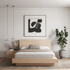 Nexera Queen Bedroom Set (60") - 3 pcs - Natural Blonde Oak Best