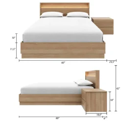 Nexera Queen Bedroom Set with Lighting (60