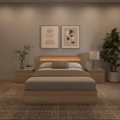 Nexera Queen Bedroom Set with Lighting (60