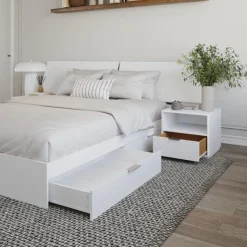Nexera Queen 2-Drawer Storage Bedroom Set (60