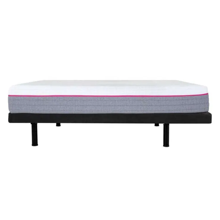 Queen Electric Bed with Loop Mattress (60") Grey/White