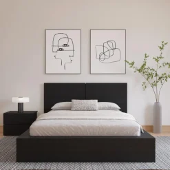 Nexera Queen Headboard (60") - Black karisma Sale