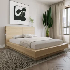 Nexera Queen Headboard - Natural Blonde Oak Online