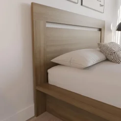Nexera Queen Headboard - Brown Oak Hot