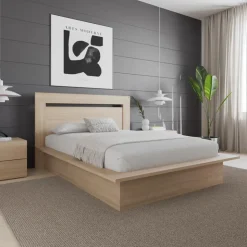 Nexera Queen Headboard - Natural Blonde Oak Outlet