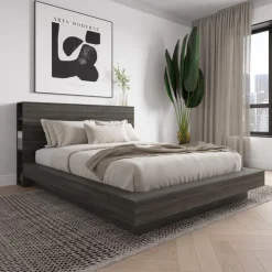Nexera Queen Headboard - Grey Oak Best