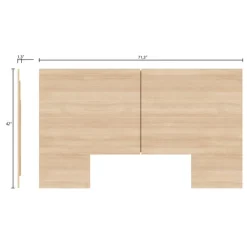 Nexera Queen Headboard - Natural Blonde Oak Outlet