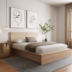 Nexera Queen Headboard - Natural Blonde Oak Outlet